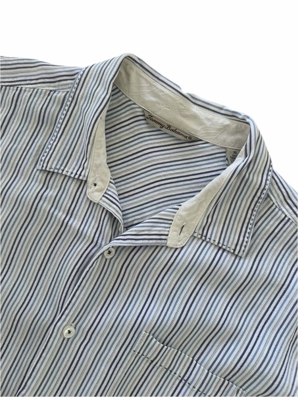 Men’s Tommy Bahama Island Button Down Striped Long Sleeve XL Shirt